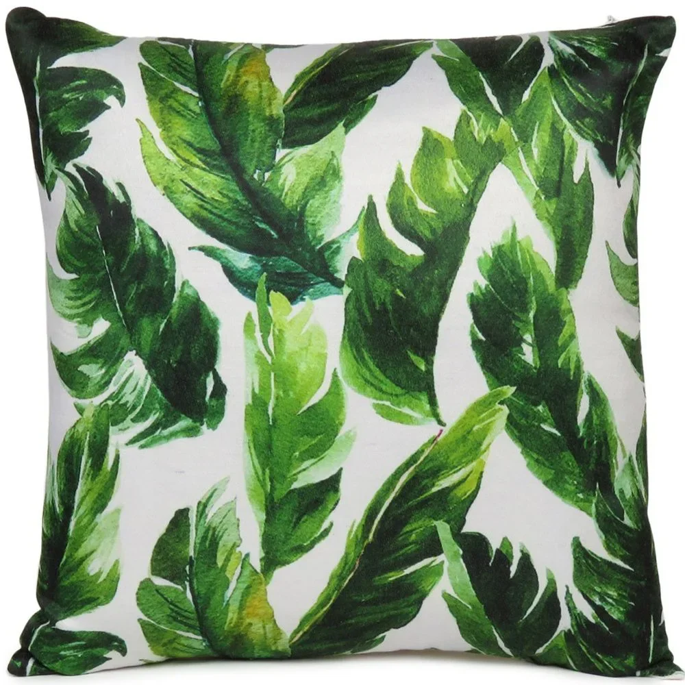 Oussum Home Decorative Tropical Leaf Digital Print Cushion Pillow Cover Case